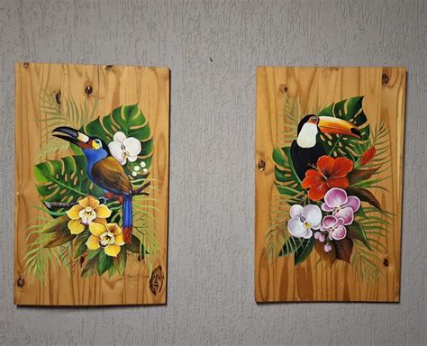 Madeira E Arte - Pintura artística na madeira | Pinturas em madeira, Pintura artística ...
