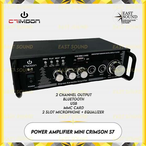 Jual Power Amplifier Mini Crimson S7 Di Seller East Sound Pro Car