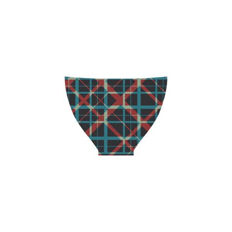 Plaid I Hipster Style Plaid Modern Design Custom Bikini Swimsuit ID D