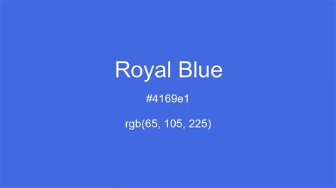 Royal Blue Color, Hex and RGB values | CSSColors.com