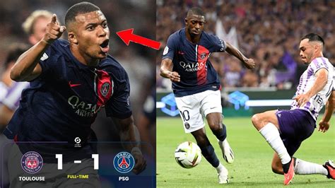 PSG 1 1 TOULOUSE HAKIMI POURQUOI TU FAIS CETTE FAUTE DEMBÉLÉ