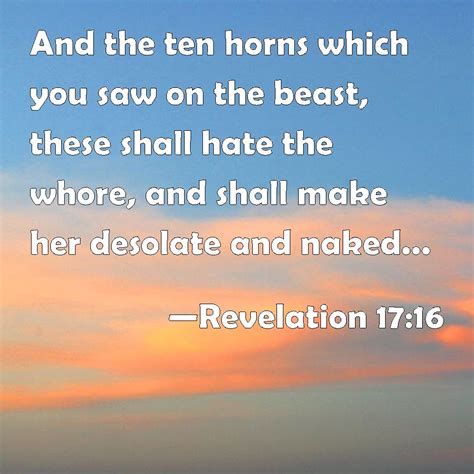 Revelation And The Ten Horns Which You Saw On The Beast These