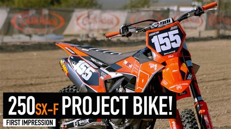 Transforming Our Test Bike 2023 KTM 250 SX F Project Bike YouTube