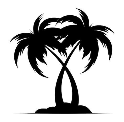 Palmen-symbol-vorlage, vektor-illustration, palmen-silhouette, design
