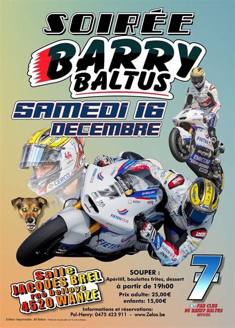 Moto Derni Res Places Pour Le Souper De Barry Baltus Paddock Gp