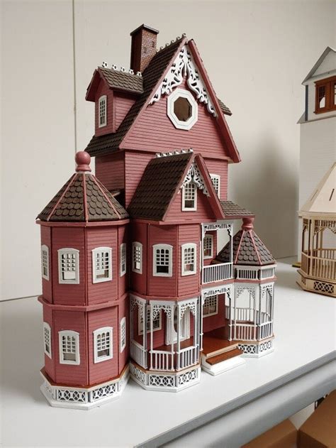 1 24 Ashley Abigail A Victorian Wooden Dollhouse Kit Half Etsy