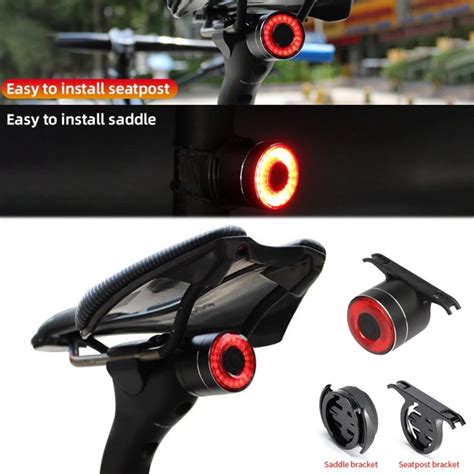 New Bicycle Smart Auto Brake Sensing Light IPx6 Waterproof LED Charging