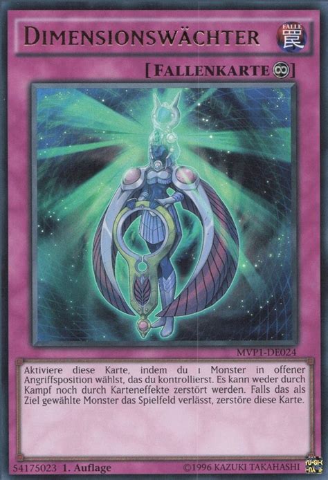 Recollectibles Sammelkarte Yugioh Karte Dimensionswächter V 1 Deutsch