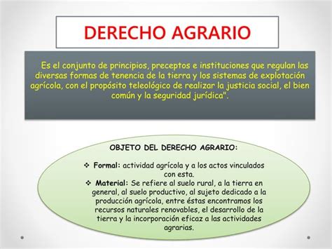 Derecho Agrario PPT