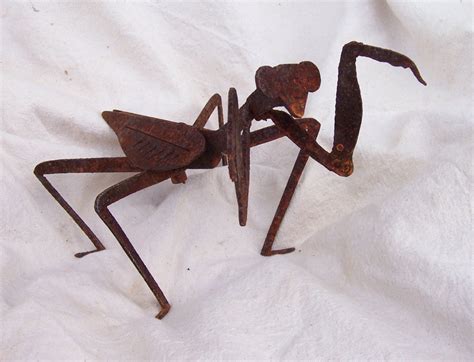 Metal Praying Mantis Metal Insects Metal Garden By Custommetalart