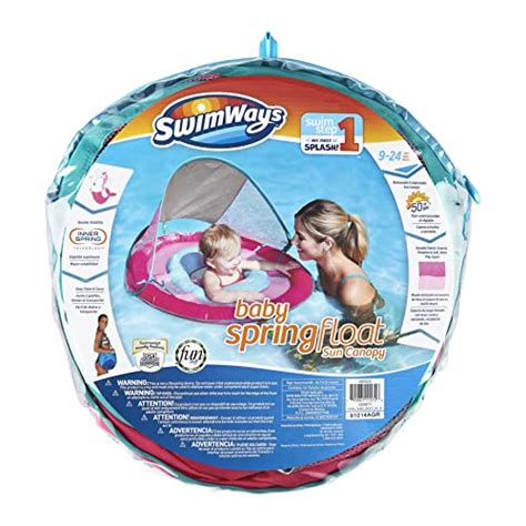 Swimways Baby Spring Float Sun Canopy Pink Mermaid Unicorn Pricepulse