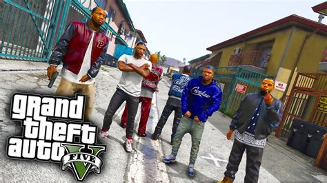 PIRU Vs Rollin 60 Crip GTA 5 Real Hood Life 10 YouTube