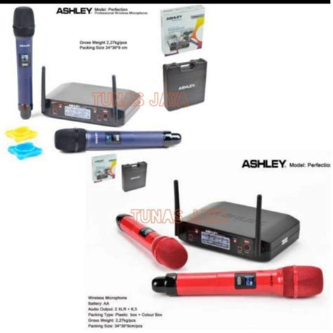 Jual Mic Wireless Ashley Perfection Original Mic Ashley Perfection Free