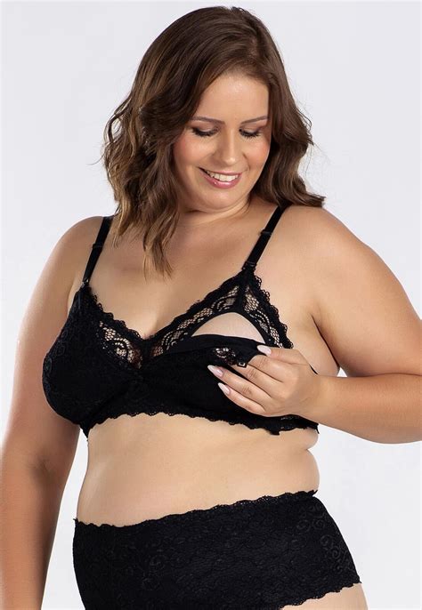 Suti Amamenta O Click Plus Size Concept Lingerie Preto A Partir De