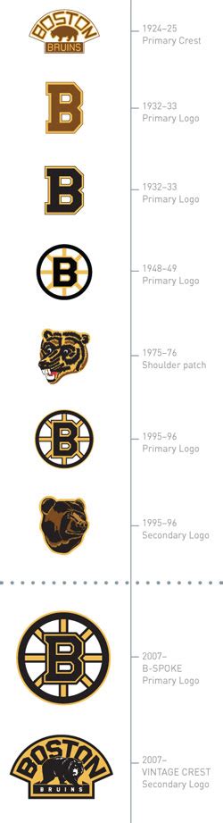 History of All Logos: All Boston Bruins Logos