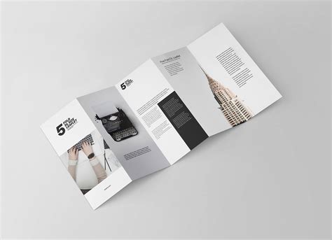 fold accordion brochure mockup psd good mockups
