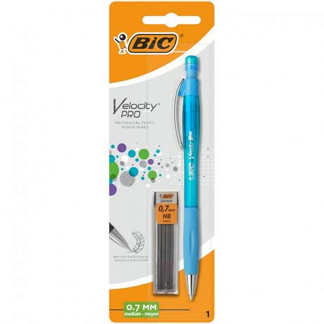 Bic Velocity Pro Porte Mines Rechargeable De Mm Et Recharges De