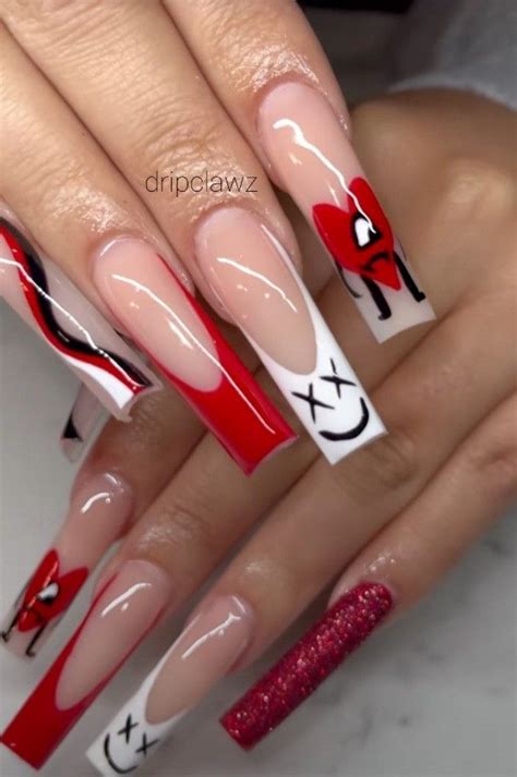 bad bunny nails Manicura de uñas Arte de uñas de gel Uñas de gel