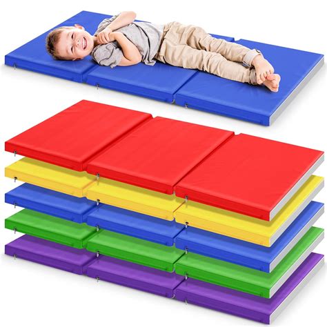 Amazon.com : Wesiti 5 Pieces 2'' Thick Fold Daycare Nap Mats 3 Folding