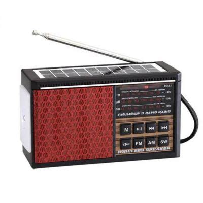 Parlante Radio Bluetooth Con Panel Solar Y Linterna Cafini S Fm