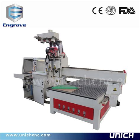 Unich Low Price Cnc Router Machine With Air Cooling Spindles Three