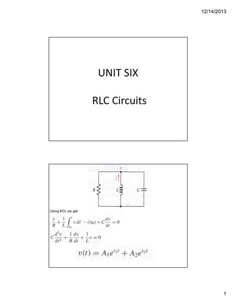 PDF UNIT SIX RLC Circuits DOKUMEN TIPS