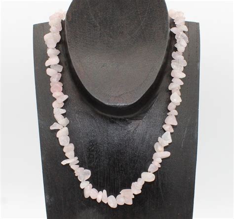 Collier Quartz Rose Crazy Stones Lunas Bijoux