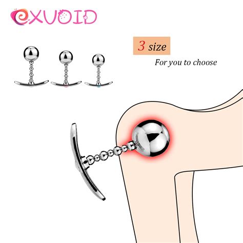 EXVOID Anal Plugs Anal Beads Jelly G Spot Prostate Massager Metal Butt