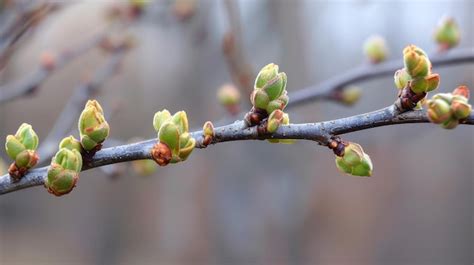 Premium Photo Spring Buds Generative Ai