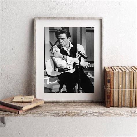 Johnny Cash Print Johnny Cash Poster Johnny Cash Wall Art Etsy