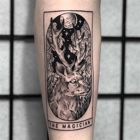 Magician tarot card tattoo by Lozzy Bones - Tattoogrid.net