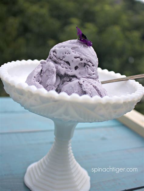 Keto Blueberry Lavender Ice Cream Recipe Spinach Tiger