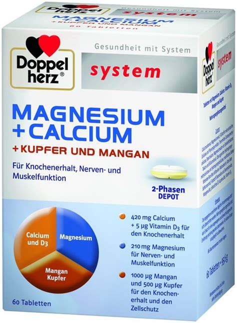 Doppelherz System Magnesium Calcium Ab 9 67 2024 Preisvergleich