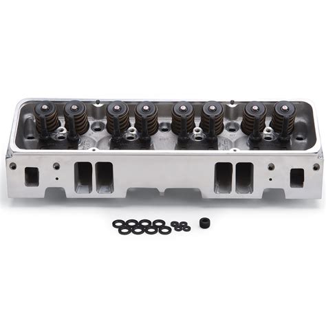 Edelbrock Sb Chevy 350 Performer Rpm E Tec 64cc 170cc Bare Aluminum