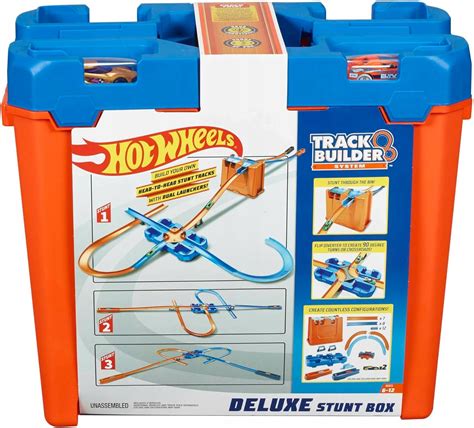 Hot Wheels Track Builder Zestaw Kaskaderski Deluxe Pude Ko I Pojazdy