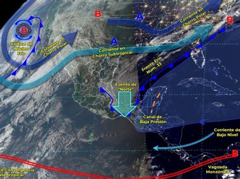 Frente Fr O Provocar Lluvias Torrenciales En Gran Parte De M Xico Y