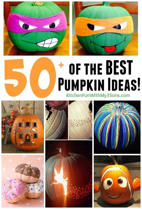 Pumpkin Decorating Ideas | Kitchen Fun With My 3 Sons