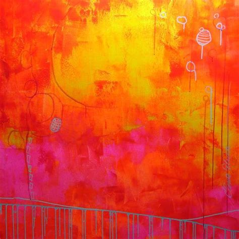 Orange Abstract Painting at PaintingValley.com | Explore collection of ...