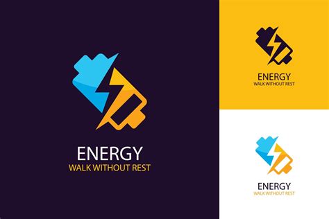 Gradient flat design energy logo template 20313854 Vector Art at Vecteezy