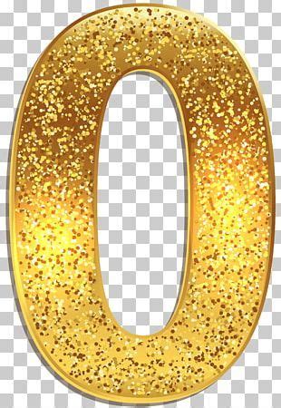 The Number In Gold Glitter On A Transparent Background Png Clipart