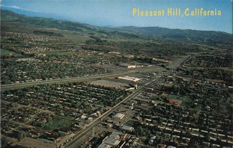 Aerial View Of Pleasant Hill California Postcard