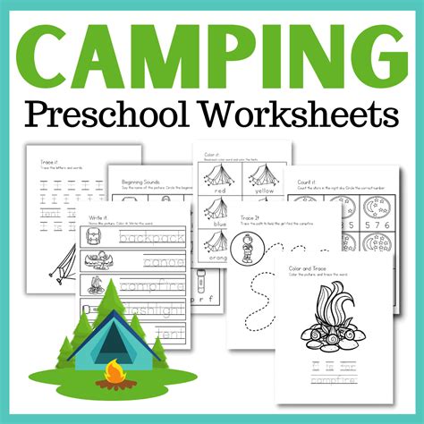 Free Printable Camping Worksheets For Preschoolers