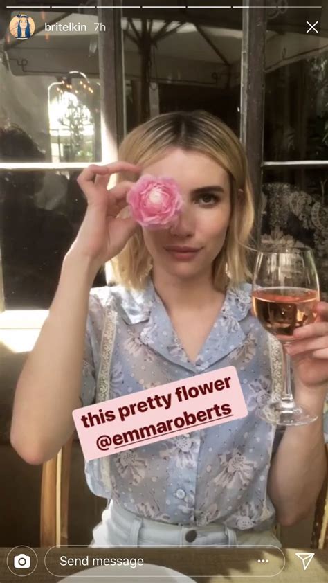 Emma Roberts Brit Elkin Instagram Story Emma Roberts Emma Emma Rose