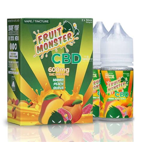 Fruit Monster Mango Peach Guava Cbd E Juice 60ml Vapesourcing