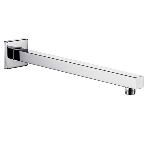 RAINLEX 16 In Square Wall Mount Shower Arm And Flange In Chrome L1CP