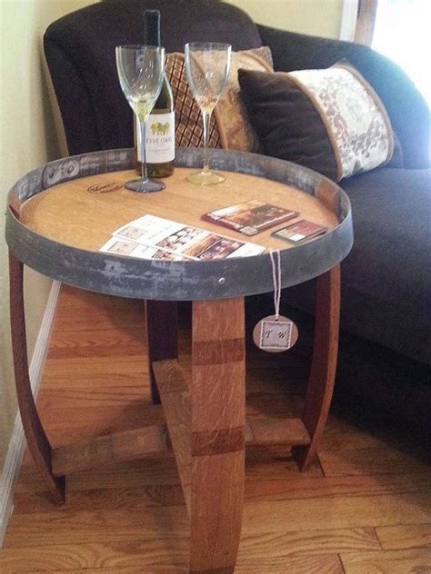 Wine Barrel End Table By Treasuredwares On Etsy 26900 Wine Barrel