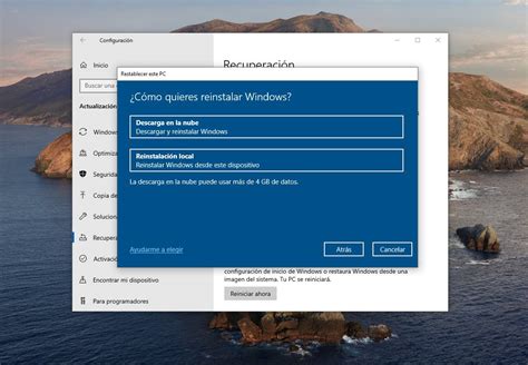 Te enseñamos a restablecer tu PC con Windows 10