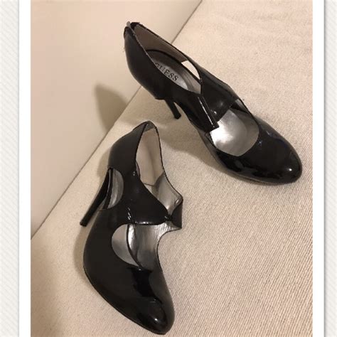 Guess By Marciano Shoes Guess Black Patent Leather Heels Poshmark