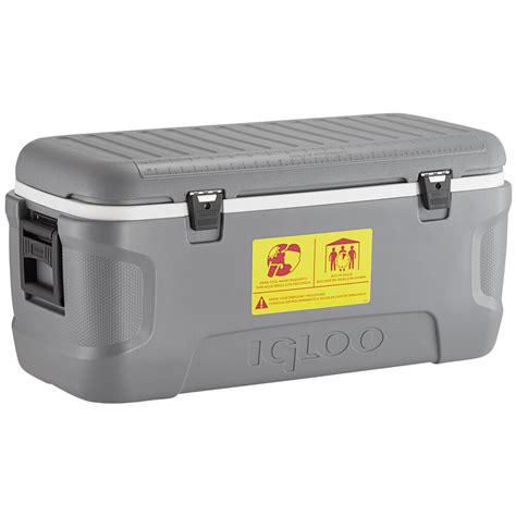 Igloo 50199 Workman 120 Qt Gray Cooler With Side Swing Handles