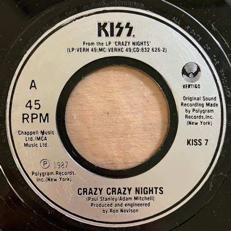 Price Value for : Kiss - Crazy Crazy Nights